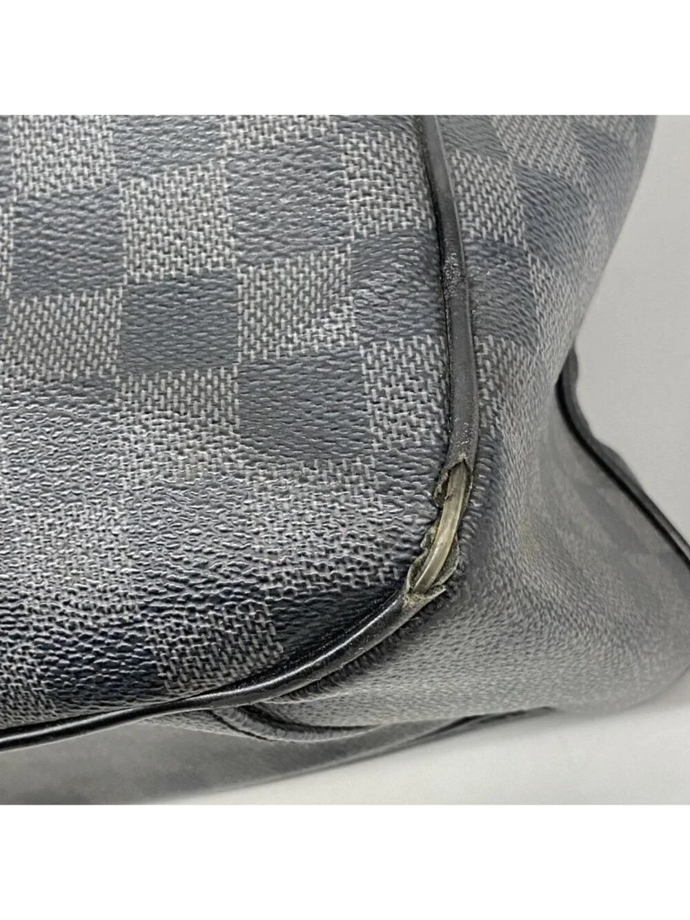 Louis Vuitton Handbag Damier Graphite Tadao Black 2-Way